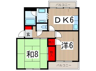 パ－クハイム大村の物件間取画像